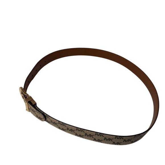 Two Michael Kors Monogram Belt with Gold Buckle in new conditions 40” and 38” main image 6